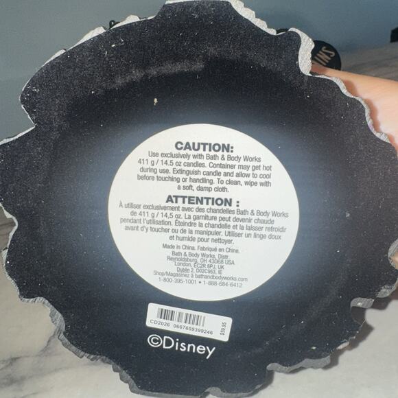 NEW NIP Bath & Body Works Maleficent Dragon Castle Disney Villains Candle Holder - Picture 7 of 7